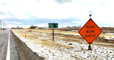 Raod Work Yellowstone Highway