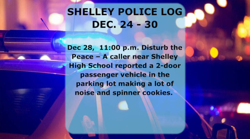 A police logged report for an incident in Shelley