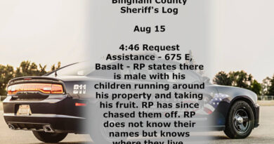 A sheriff incident log