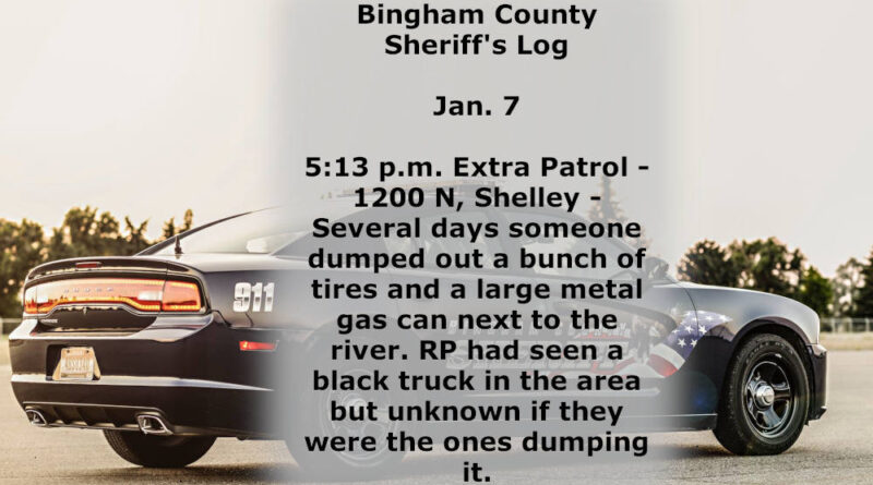 A police logged report in Bingham County