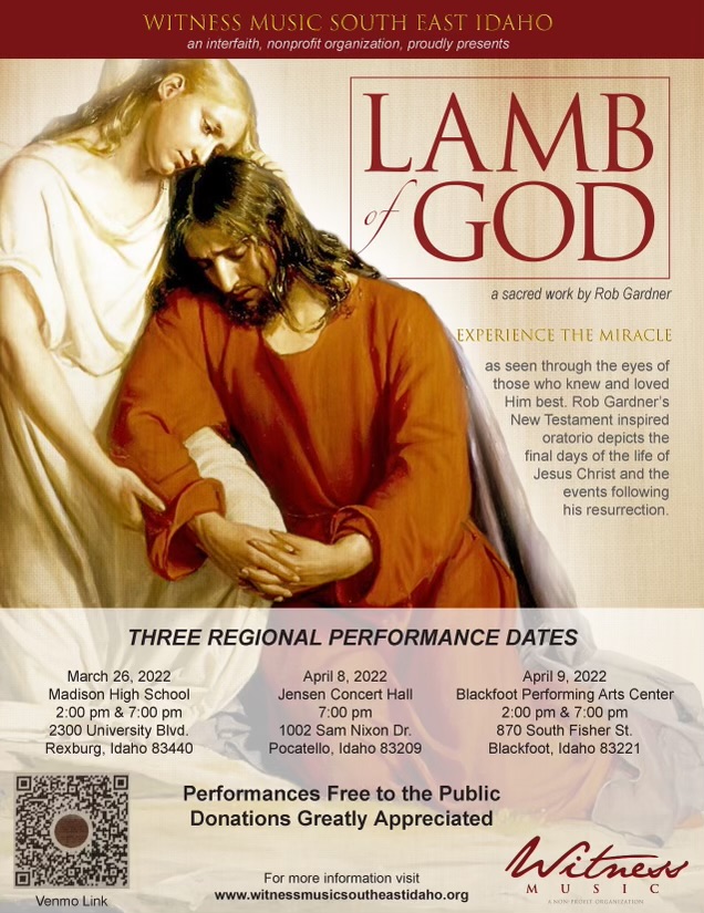 Lamb of God, a sacred work by Rob Gardner Community Pioneer